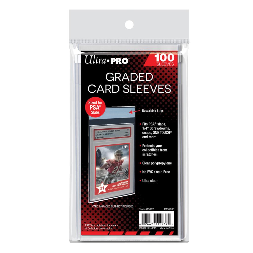 ULTRA PRO - GRADED CARD SLEEVES RESEALABLE FOR PSA (100 SLEEVES)