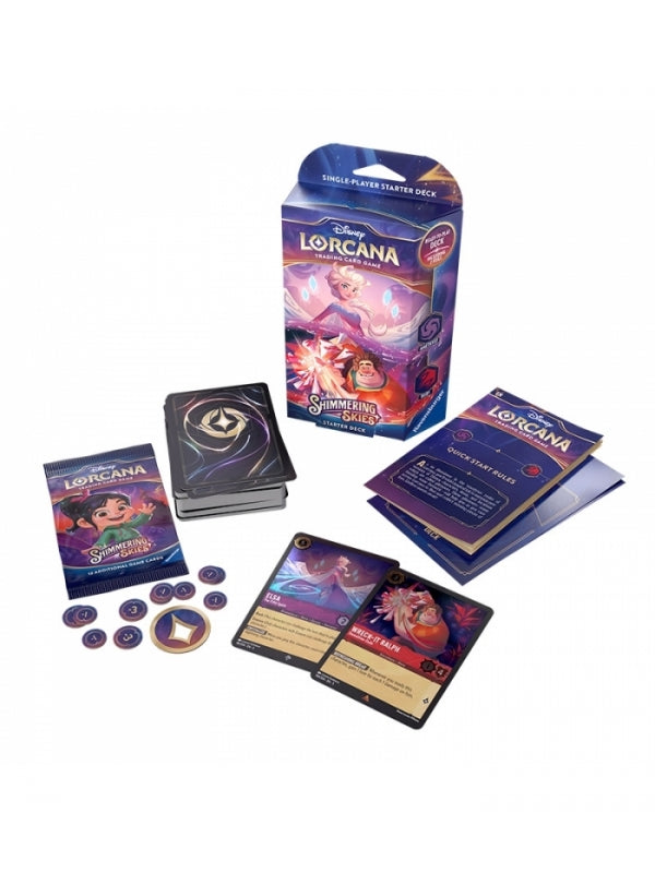 DISNEY LORCANA SERIE 5 - SHIMMERING SKIES STARTER DECK (INGLÉS)
