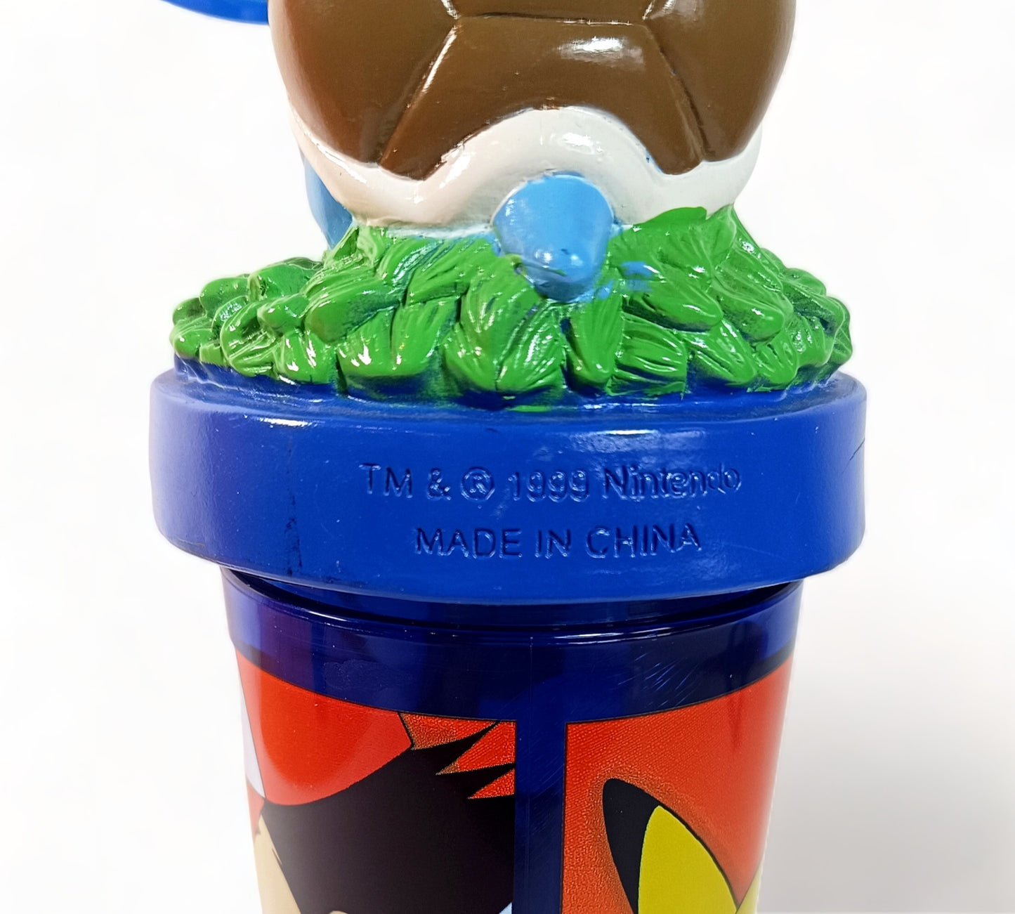 VASO POKEMON BLASTOISE ASH Y PIKACHU NINTENDO 1999