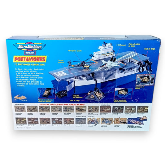 PLAYSET MICROMACHINES PORTAVIONES ARMY MICRO MACHINES FAMOSA GALOOB 1993