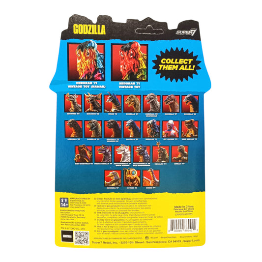 FIGURA HEDORAH SUPER7 REACTION GODZILLA TOHO VINTAGE TOY HAWAII VERSION SDCC 2024