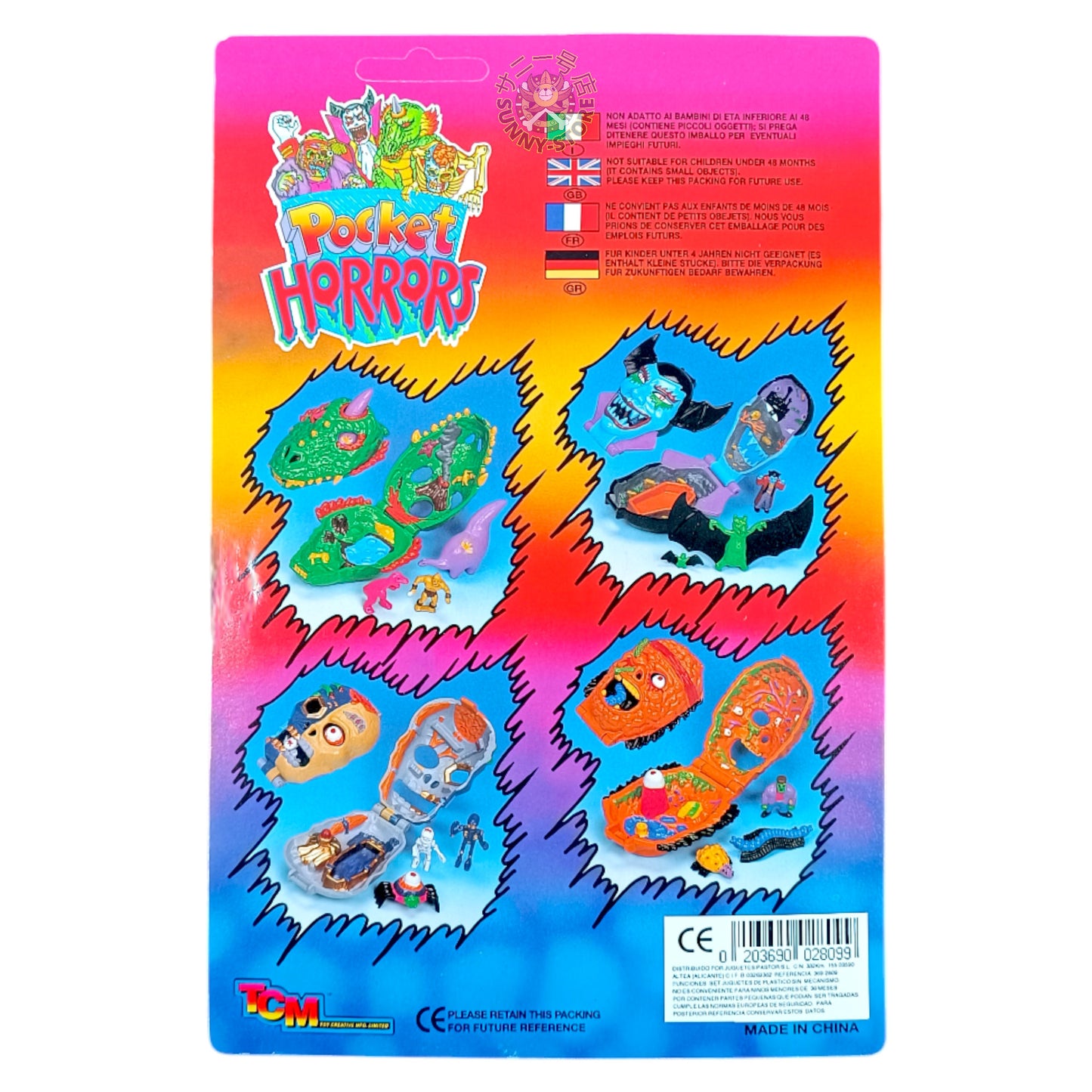 PLAYSET POCKET HORRORS GALAXI SKELETON TCM - MIGHTY MAX KNOCKOFF KO ’90