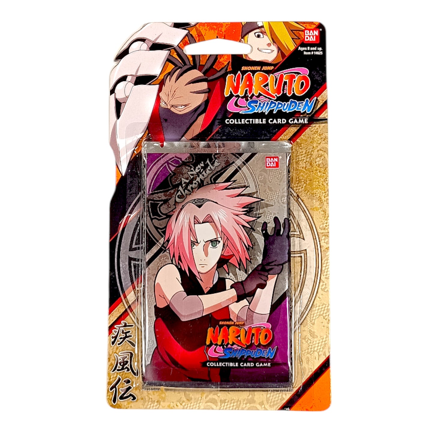 BLISTER NARUTO SHIPPUDEN CCG "A NEW CHRONICLE" SAKURA HARUNO BANDAI BOOSTER PACK SEALED