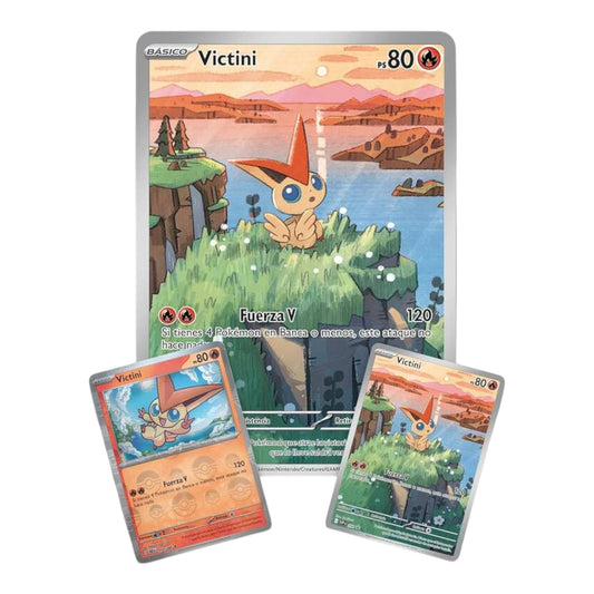 POKEMON TCG VICTINI COLECCIÓN FULGOR NEGRO Y LLAMA BLANCA (ESPAÑOL)