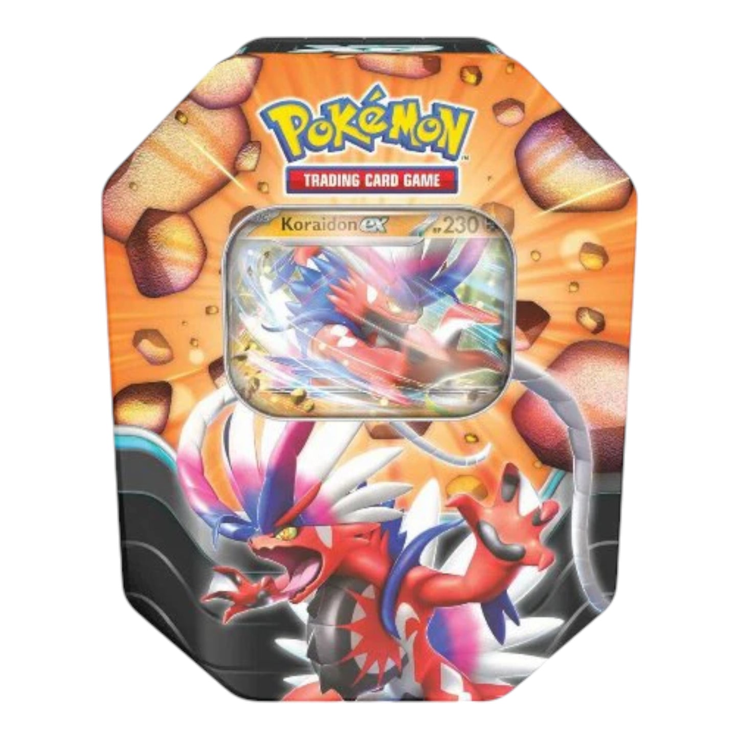 LATA SLASHING LEGENDS EX ZACIAN & KORAIDON TIN POKEMON TCG (INGLÉS)