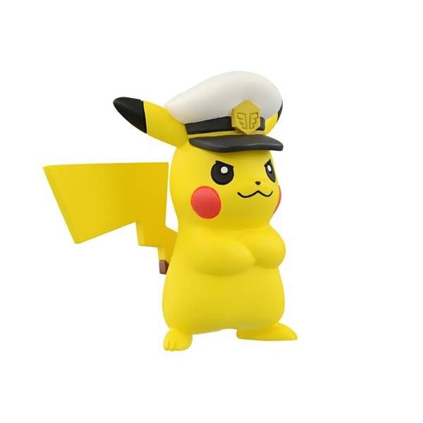 FIGURA PVC POKEMON CAPTAIN PIKACHU MONSTER COLLECTION MS-12 TAKARA TOMY