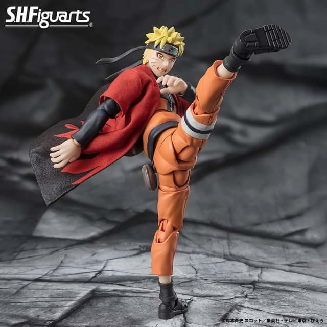 FIGURA NARUTO UZUMAKI SAGE MODE SAVIOR OF KONOHA NARUTO SHIPPUDEN SH FIGUARTS PREMIUM BANDAI 14.5 CM