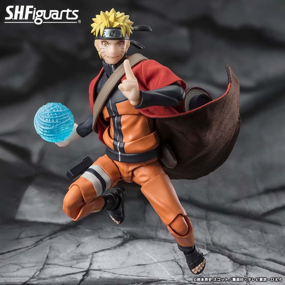 FIGURA NARUTO UZUMAKI SAGE MODE SAVIOR OF KONOHA NARUTO SHIPPUDEN SH FIGUARTS PREMIUM BANDAI 14.5 CM
