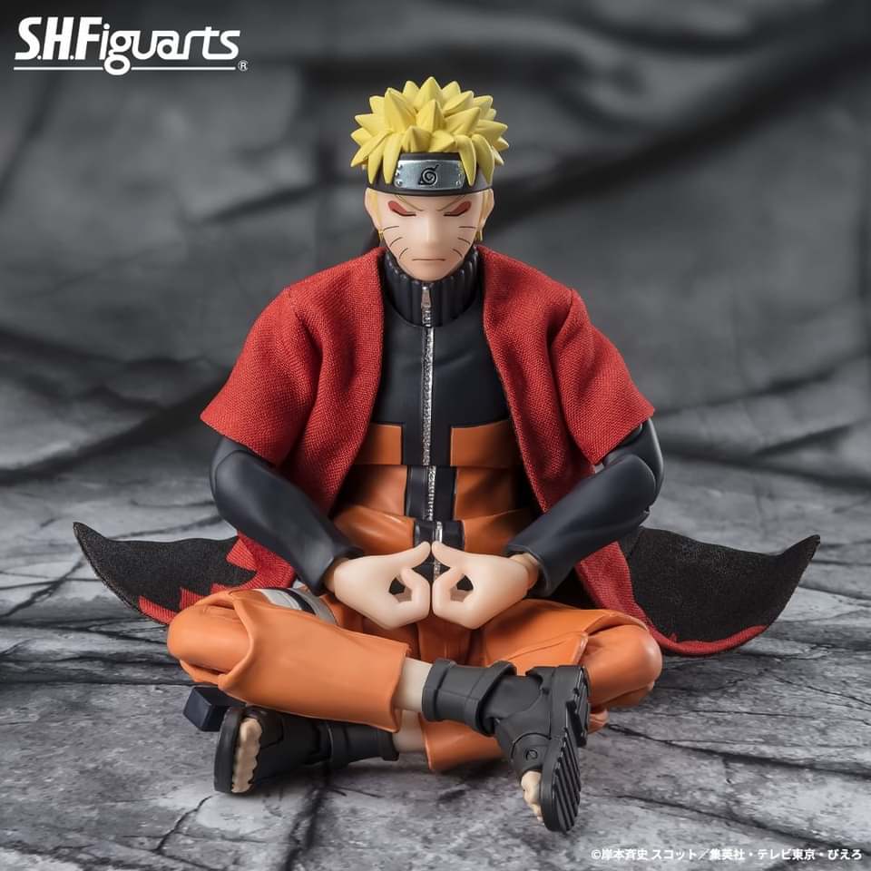 FIGURA NARUTO UZUMAKI SAGE MODE SAVIOR OF KONOHA NARUTO SHIPPUDEN SH FIGUARTS PREMIUM BANDAI 14.5 CM