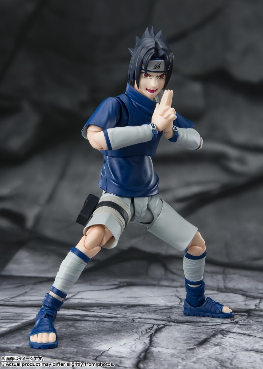 FIGURA SASUKE UCHIHA NINJA PRODIGY UCHIHA CLAN BLOODLINE NARUTO SHIPPUDEN TAMASHII NATIONS - BANDAI SH FIGUARTS