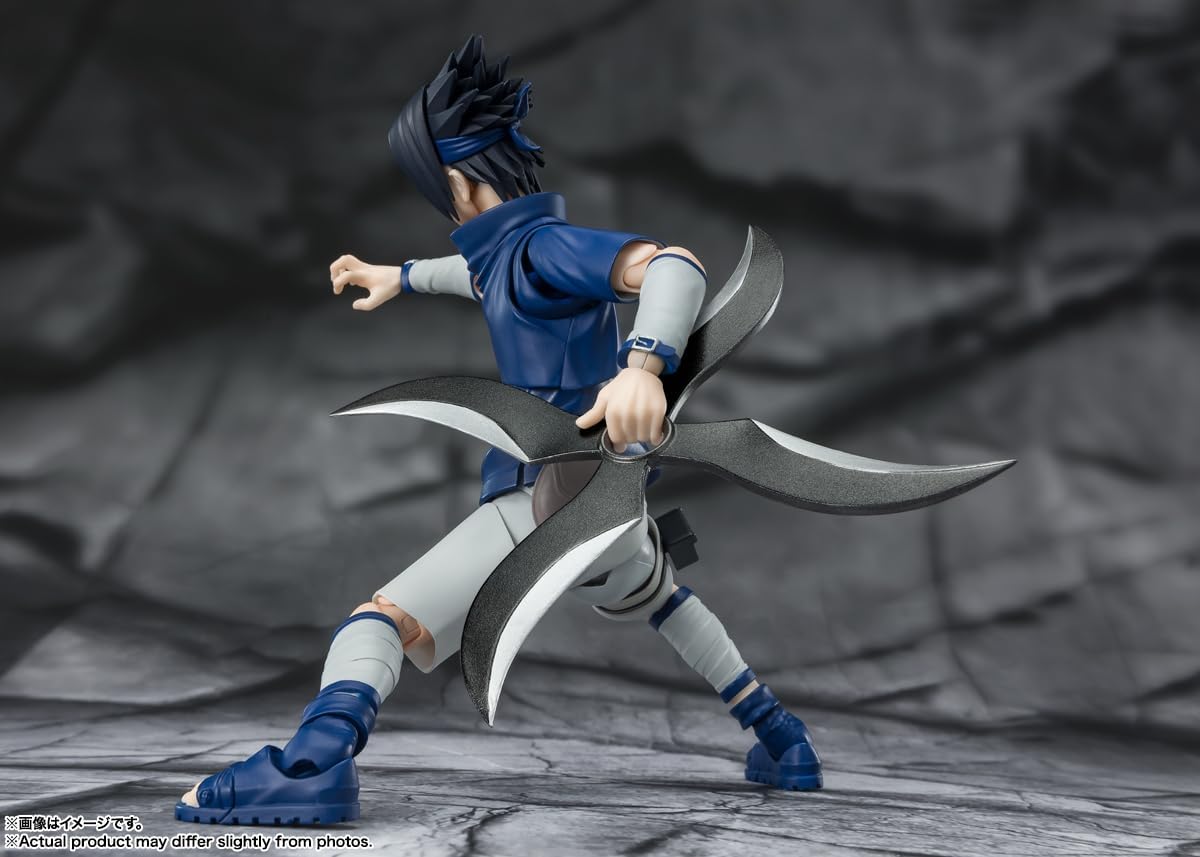 FIGURA SASUKE UCHIHA NINJA PRODIGY UCHIHA CLAN BLOODLINE NARUTO SHIPPUDEN TAMASHII NATIONS - BANDAI SH FIGUARTS