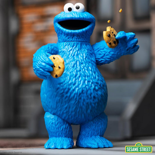 FIGURA COOKIE MONSTER SESAME STREET WAVE 2 - REACTION SUPER7