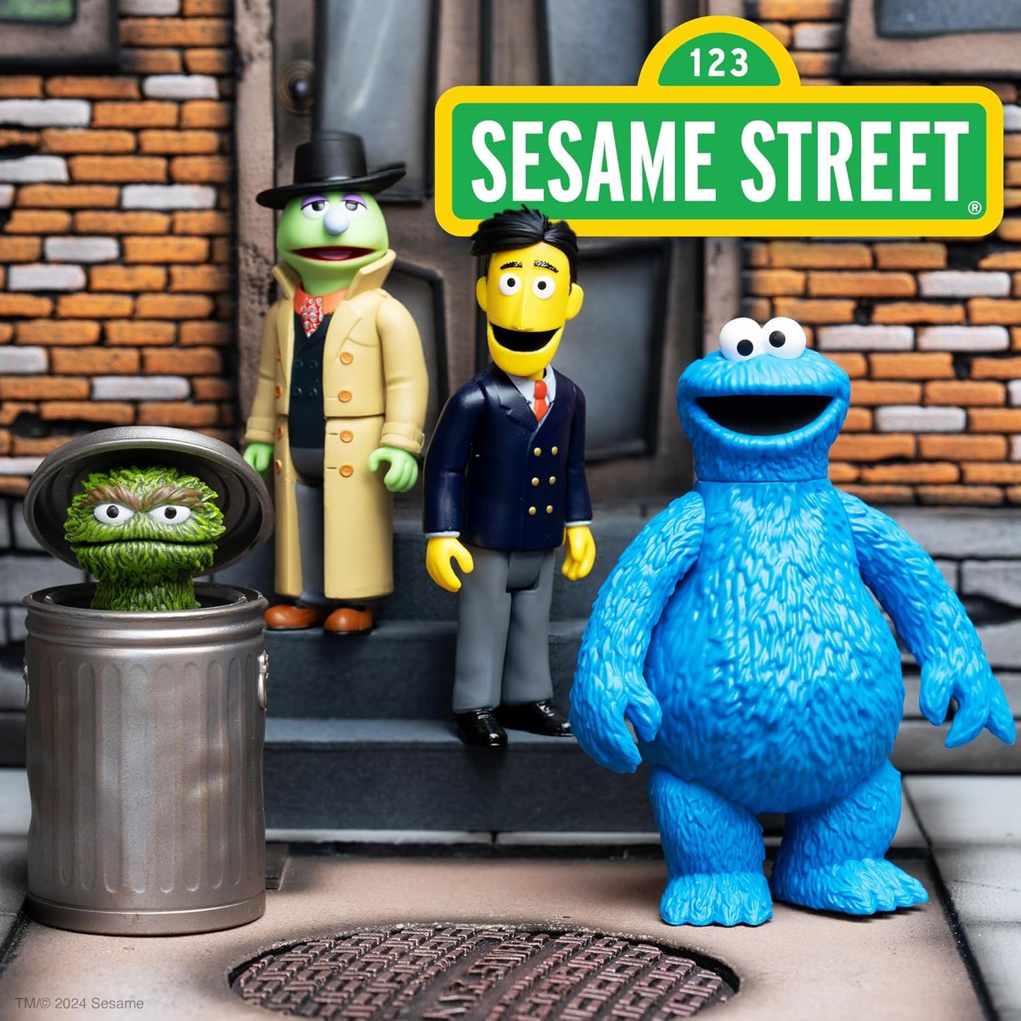 FIGURA COOKIE MONSTER SESAME STREET WAVE 2 - REACTION SUPER7