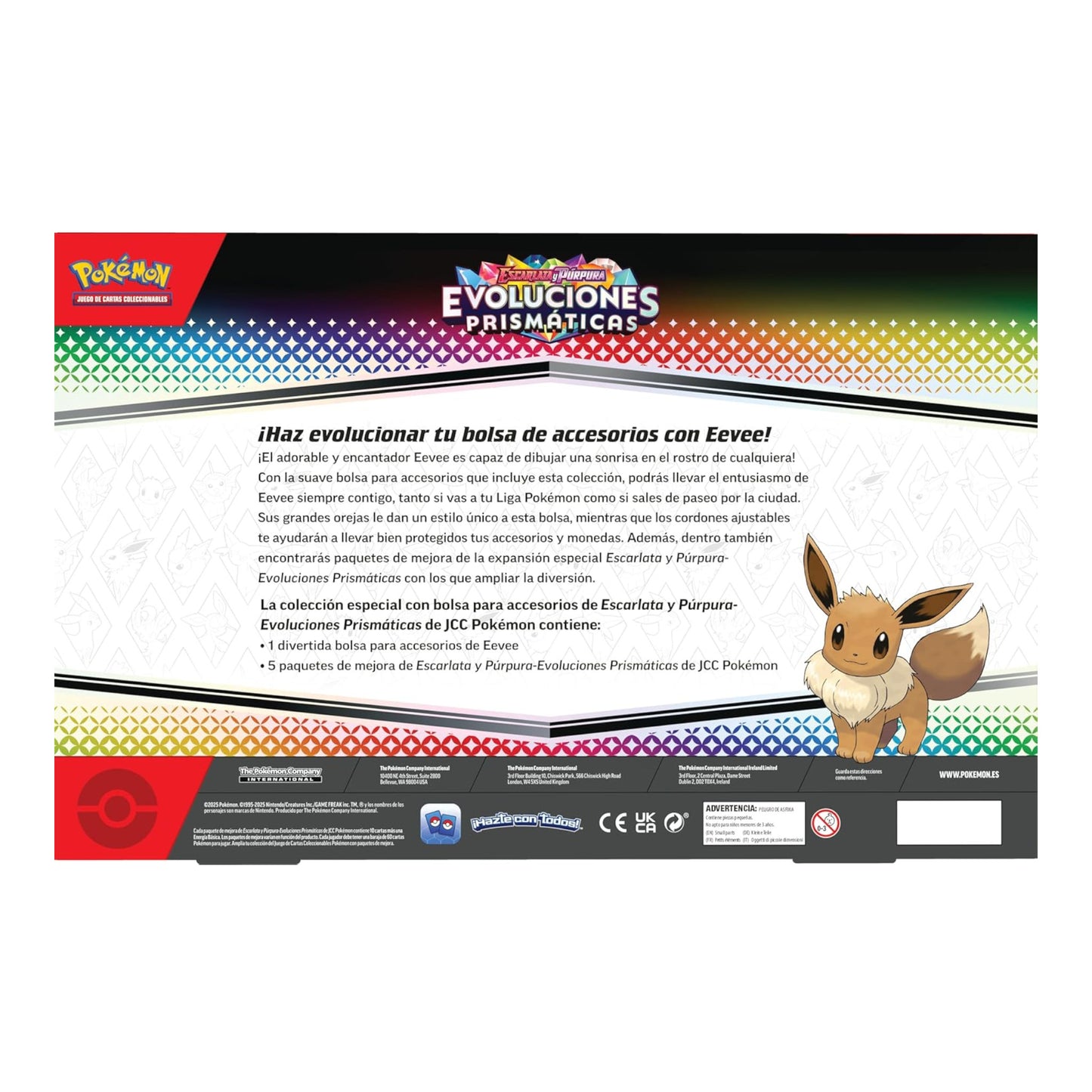 POKEMON TCG ACCESSORY POUCH COLLECTION PRISMATIC EVOLUTIONS 8.5 SPECIAL COLLECTION (ESPAÑOL)