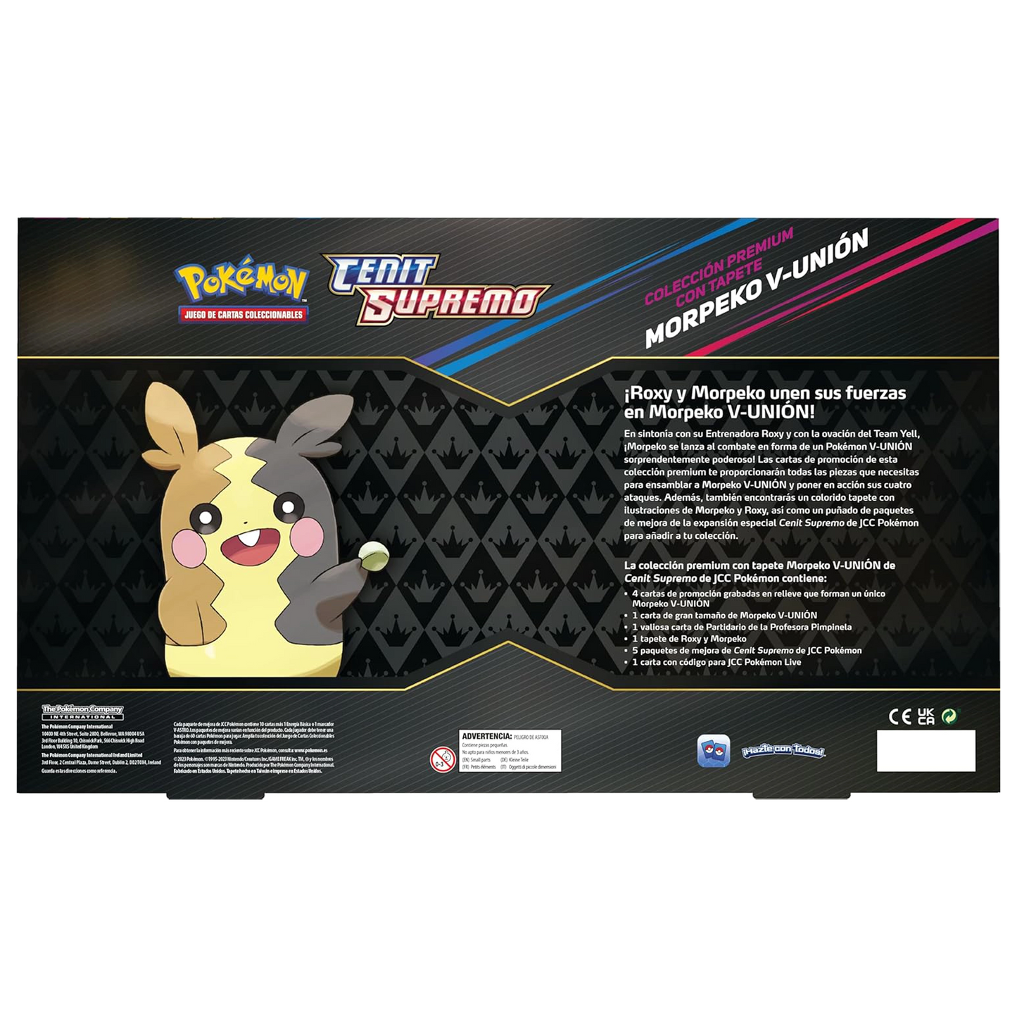 COLECCIÓN PREMIUM MORPEKO V-UNIÓN CENIT SUPREMO POKEMON (ESPAÑOL)