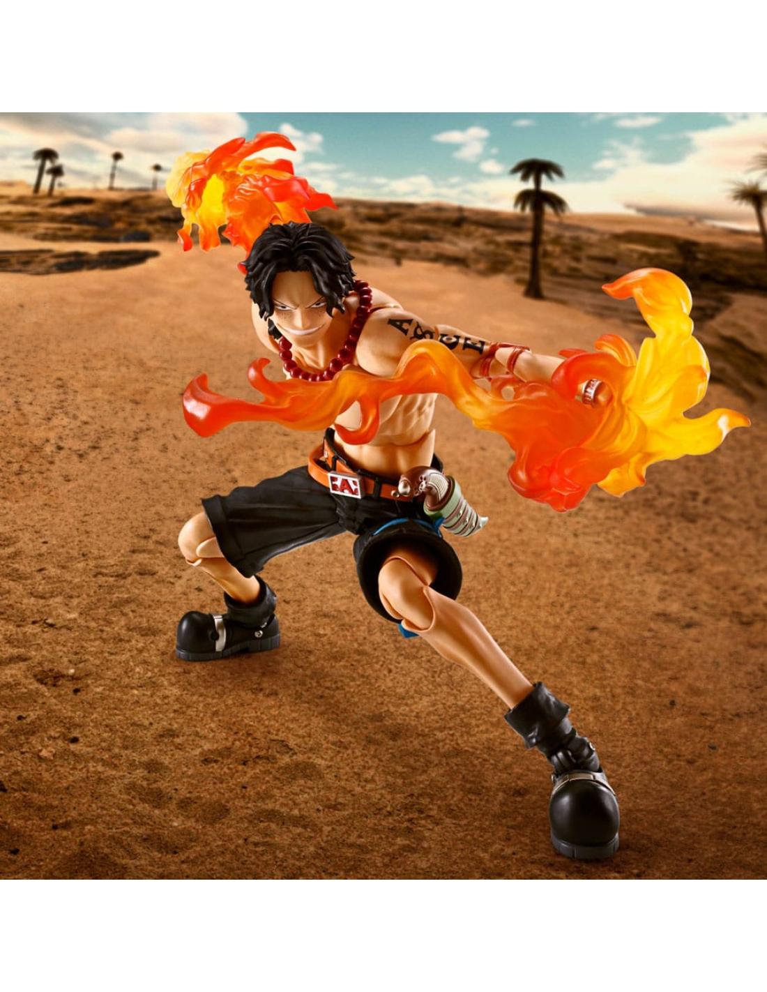 FIGURA ONE PIECE PORTGAS D. ACE -FIRE FIST- S.H. FIGUARTS BANDAI SPIRITS TAMASHII NATIONS 15,5 CM