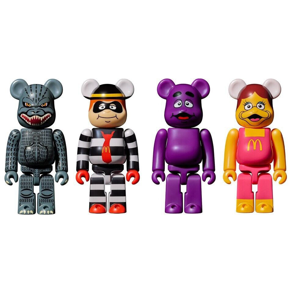 Medicom McDonald's Godzilla BE@RBRICK Bearbrick 150% Japan Limited Edition 4 pcs