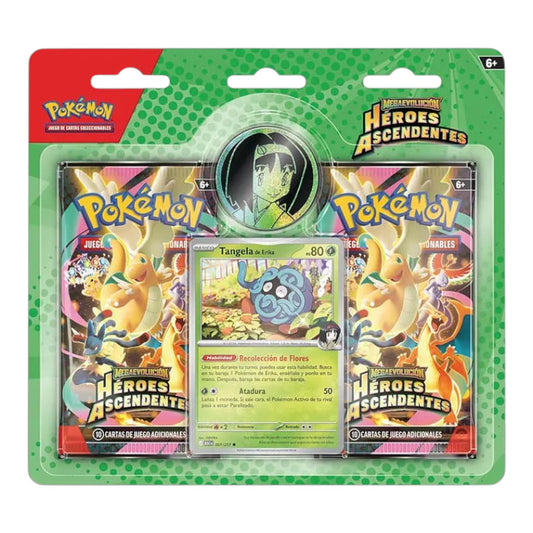 BLISTER 2 SOBRES POKEMON HEROES ASCENDENTES (ESPAÑOL)