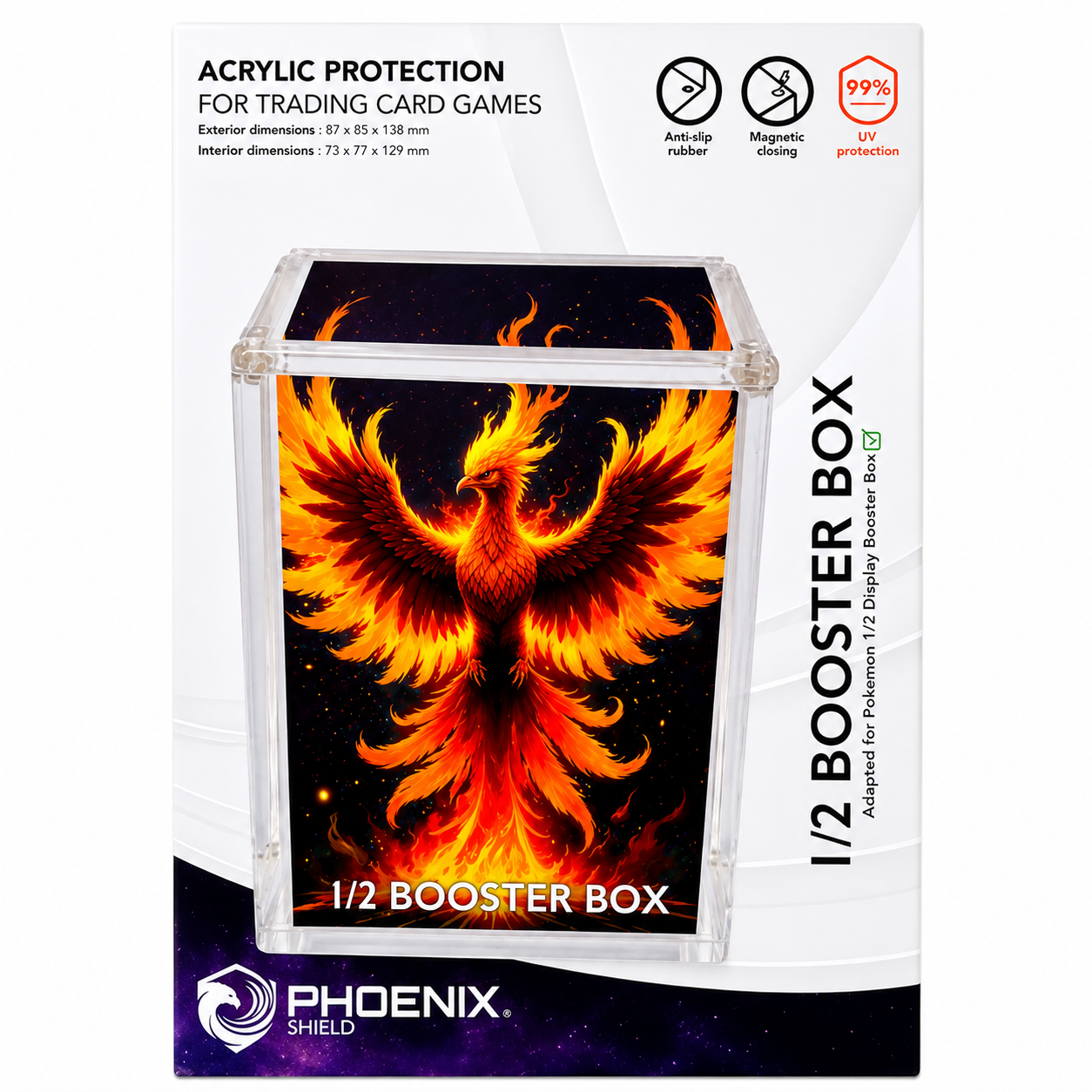 PROTECTOR MAGNÉTICO METACRILATO POKEMON PARA CAJA DE 18 SOBRES
