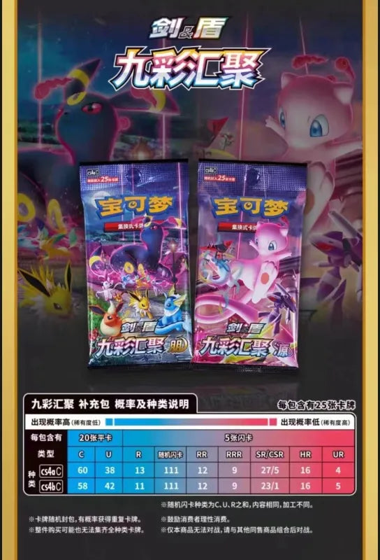POKEMON SIMPLIFIED CHINESE EEVEE CARD DISPLAY GIFT SET (RANDOM)