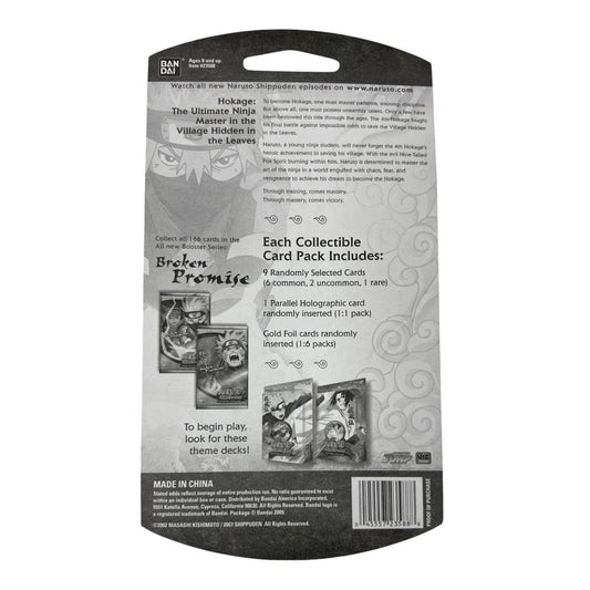 BLISTER NARUTO CCG "BROKEN PROMISE" NARUTO & SASUKE BANDAI BOOSTER PACK SEALED