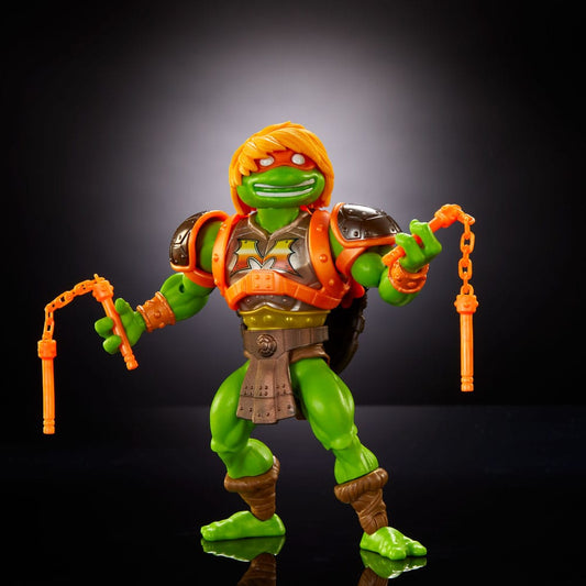 FIGURA MICHELANGELO TURTLES OF GRAYSKULL MASTERS OF THE UNIVERSE ORIGINS WAVE 3