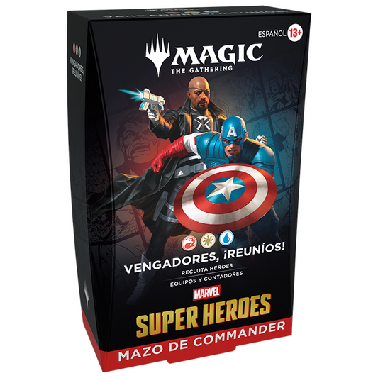 COMMANDER DISPLAY MARVEL SUPER HEROES MAGIC THE GATHERING (ESPAÑOL)