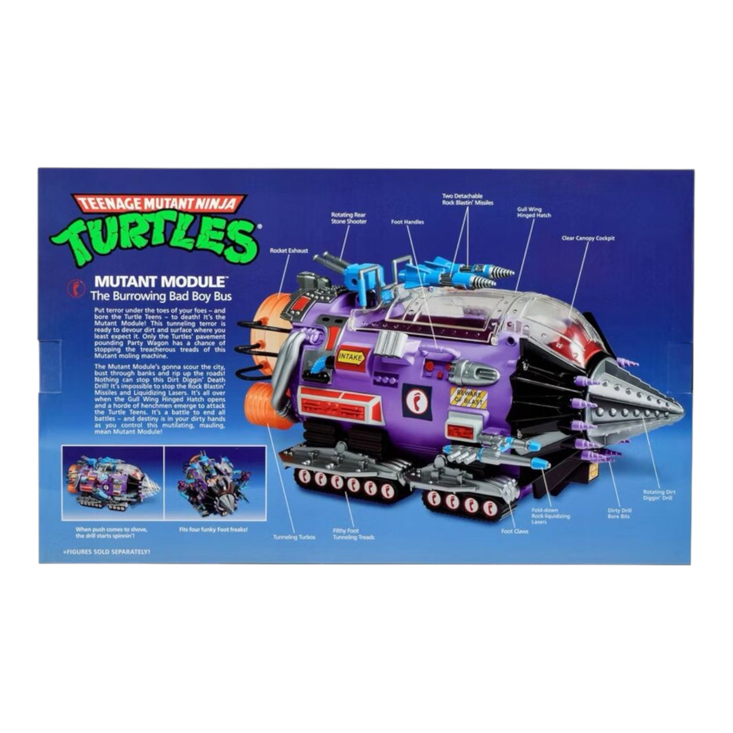 VEHÍCULO MUTANT MODULE CLASSIC TMNT - PLAYMATES TOYS
