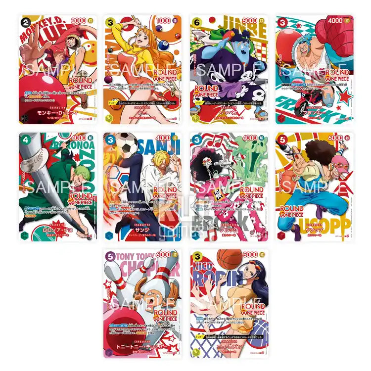 COMPLETE SET ONE PIECE CARD GAME X ROUND1 (JAPONÉS)