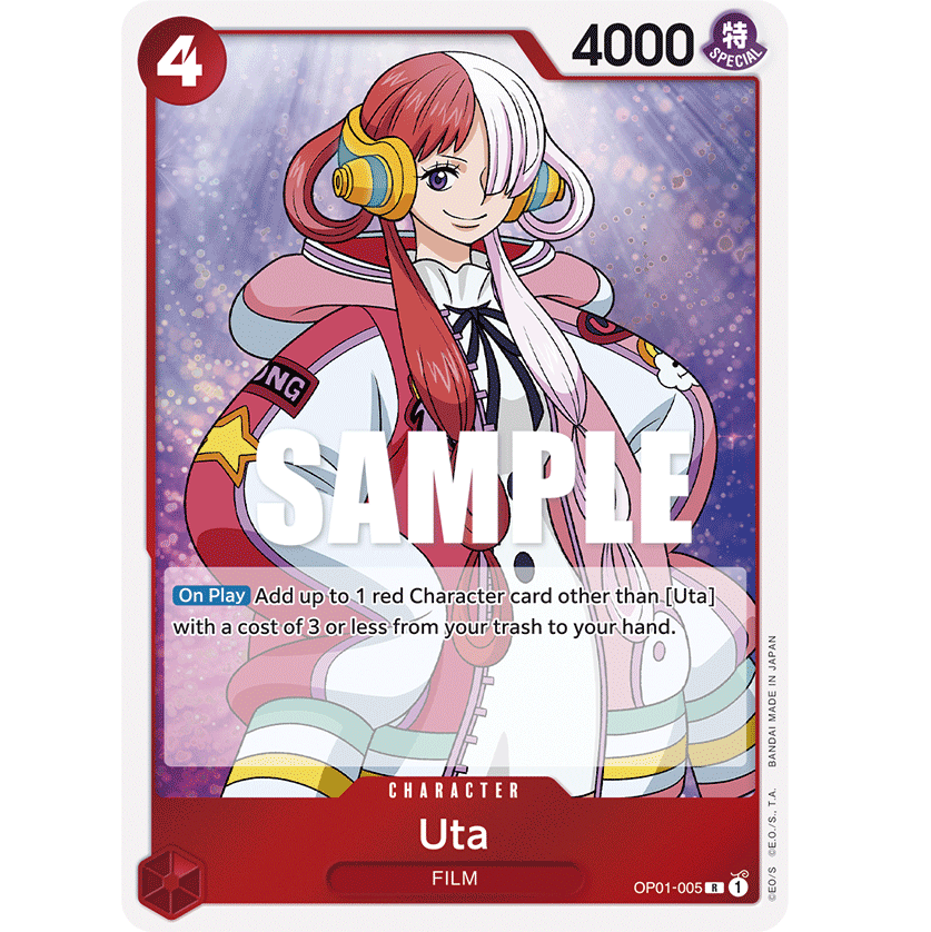 ONE PIECE CARD GAME OP01-005 R UTA "ROMANCE DAWN INGLÉS"
