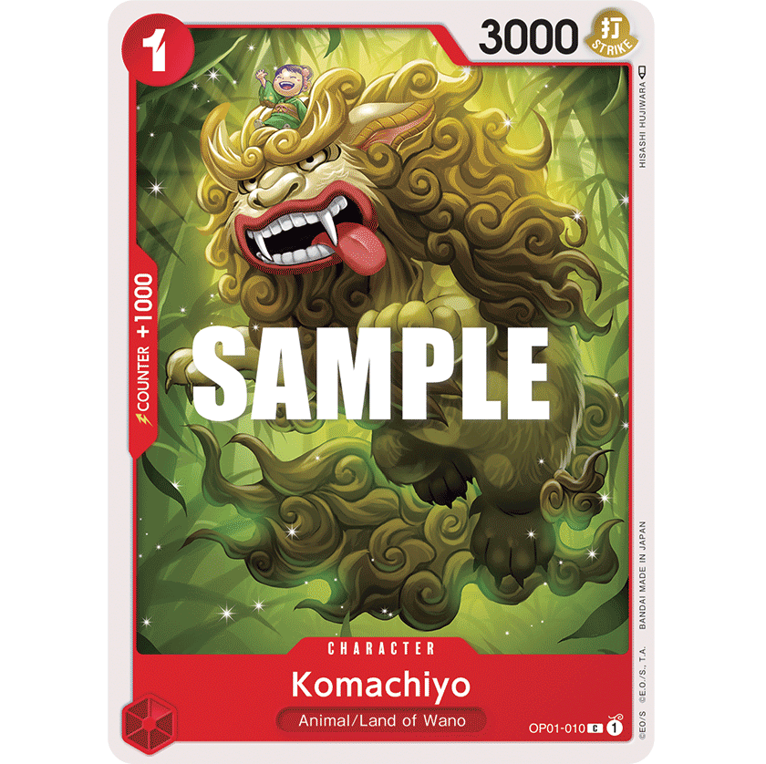 ONE PIECE CARD GAME OP01-010 C KOMACHIYO "ROMANCE DAWN INGLÉS"