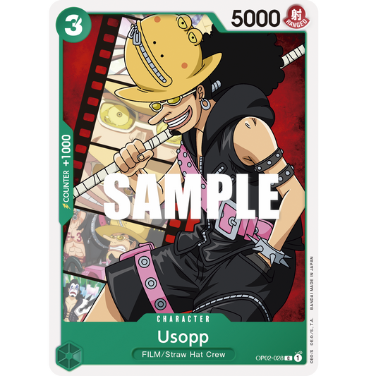 ONE PIECE CARD GAME OP02-028 C USOPP "PARAMOUNT WAR ENGLISH"
