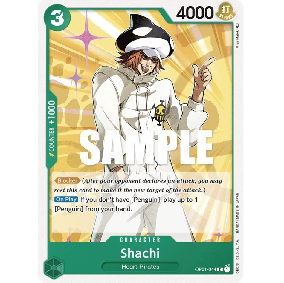 ONE PIECE CARD GAME OP01-044 C SHACHI "ROMANCE DAWN ENGLISH"