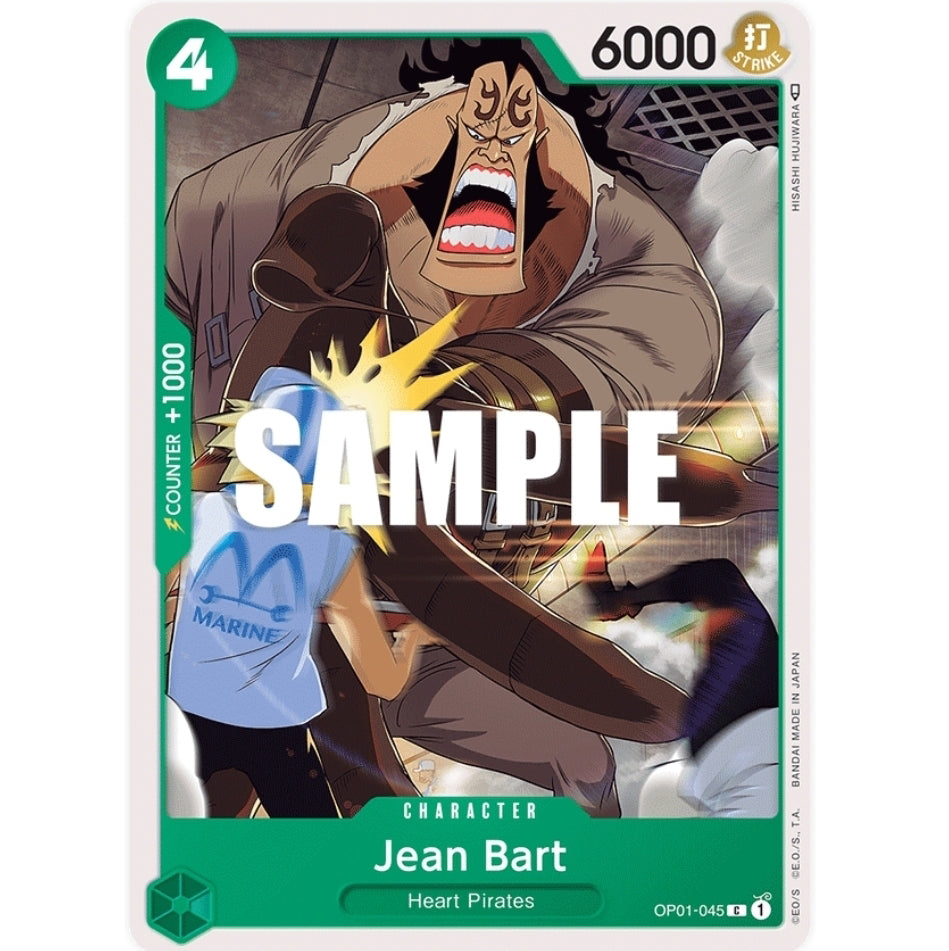 ONE PIECE CARD GAME OP01-045 C JEAN BART "ROMANCE DAWN ENGLISH"
