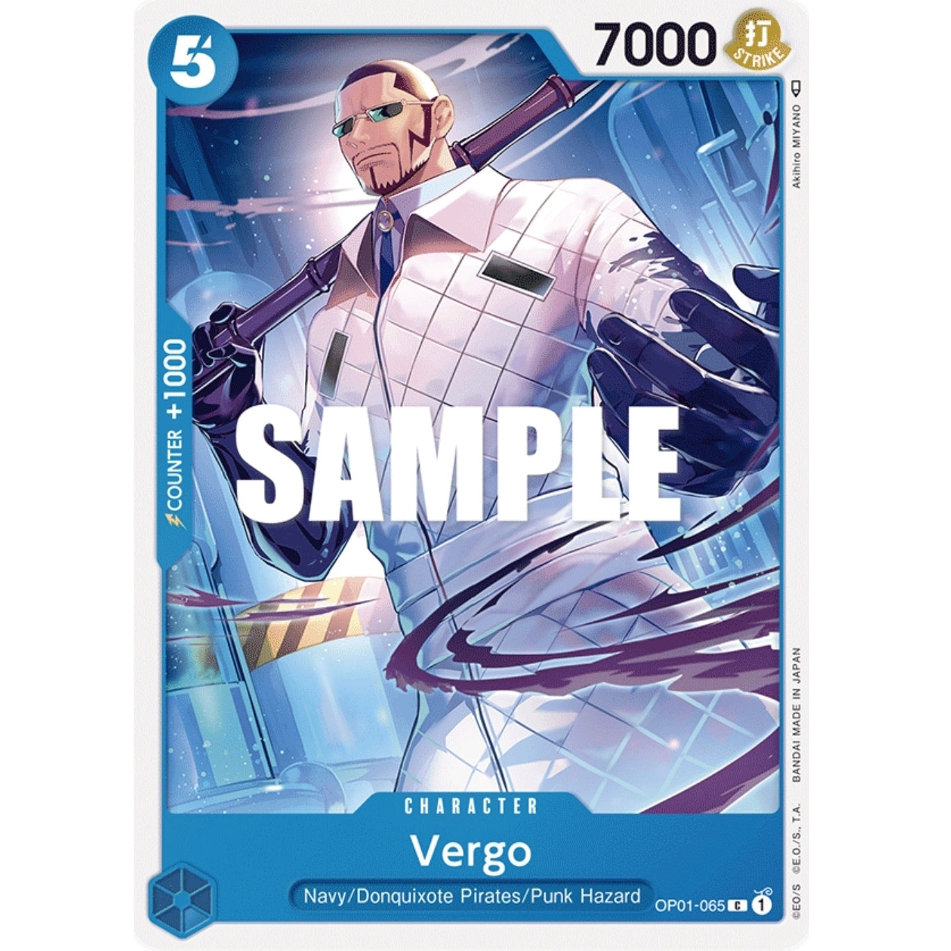 ONE PIECE CARD GAME OP01-065 C VERGO "ROMANCE DAWN ENGLISH" SUNNY COLLECTIBLES S.L ONE PIECE CARD GAME OP01-065 C VERGO "ROMANCE DAWN ENGLISH" SUNNY COLLECTIBLES S.L