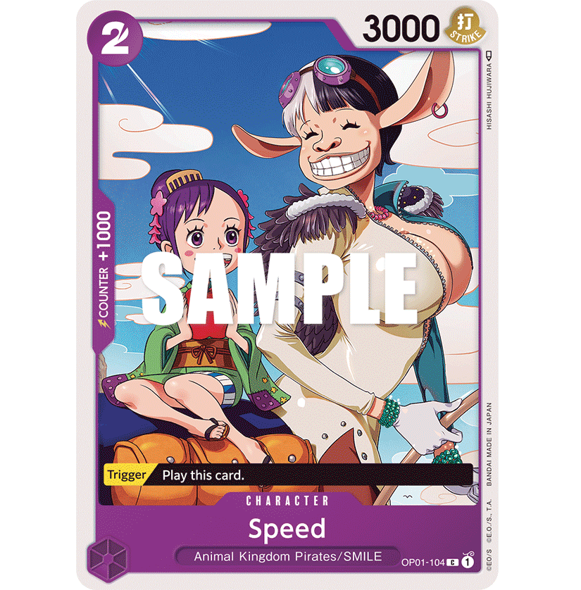 ONE PIECE CARD GAME OP01-104 C SPEED "ROMANCE DAWN ENGLISH" SUNNY COLLECTIBLES S.L ONE PIECE CARD GAME OP01-104 C SPEED "ROMANCE DAWN ENGLISH" SUNNY COLLECTIBLES S.L