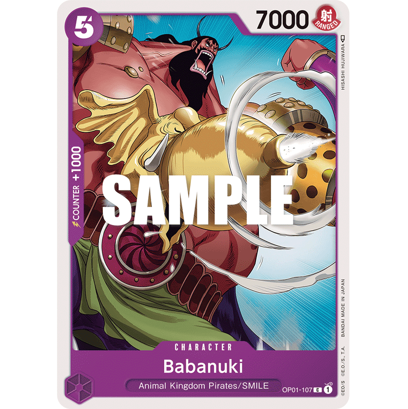 ONE PIECE CARD GAME OP01-107 C BABANUKI "ROMANCE DAWN ENGLISH"
