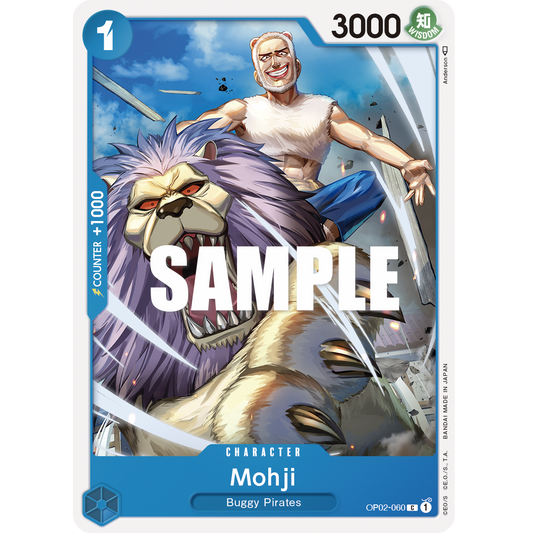 ONE PIECE CARD GAME OP02-060 C MOHJI "PARAMOUNT WAR ENGLISH"