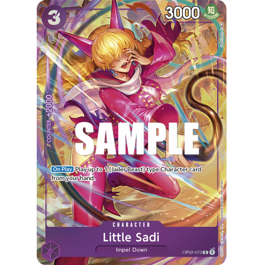 ONE PIECE CARD GAME OP02-073 R LITTLE SADI (V.2) "PARAMOUNT WAR ENGLISH"