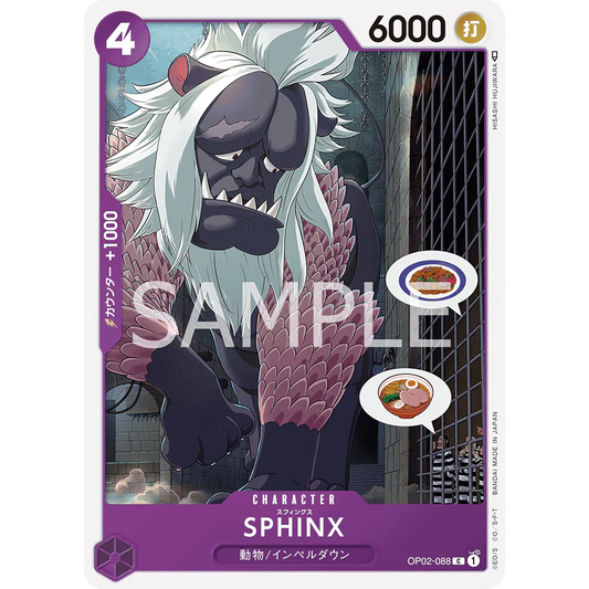 ONE PIECE CARD GAME OP02-088 C SPHINX "PARAMOUNT WAR JAPONÉS"