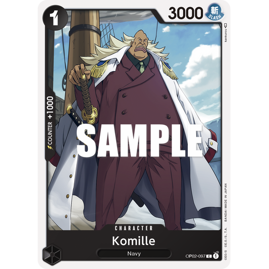 ONE PIECE CARD GAME OP02-097 C KOMILLE "PARAMOUNT WAR INGLÉS"