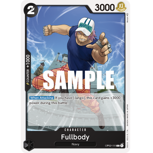 ONE PIECE CARD GAME OP02-111 C FULLBODY "PARAMOUNT WAR INGLÉS"
