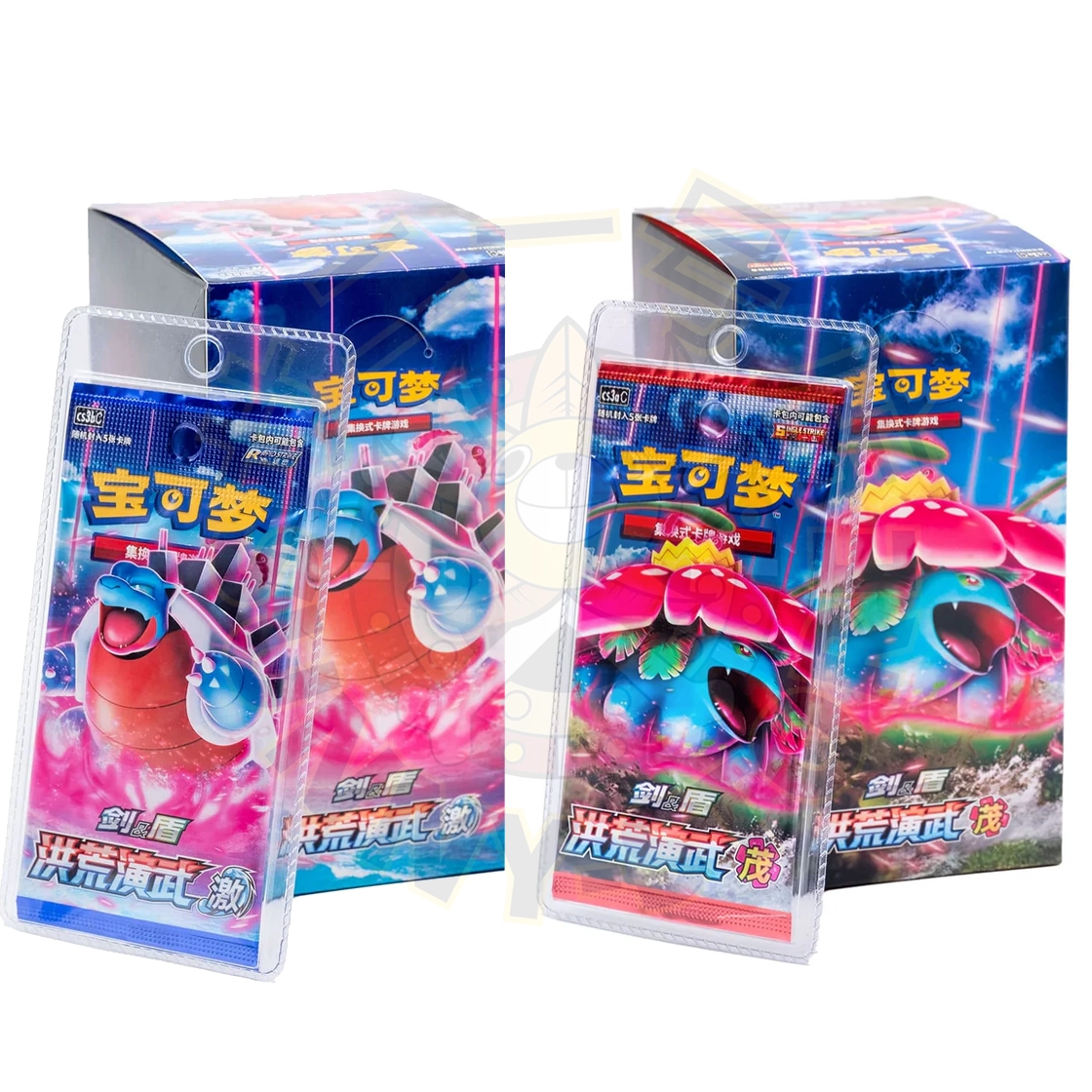 POKEMON BOXES CS3aC + CS3bC "Ancient Martial Arts: Overgrow + Torrent" CHINO-S