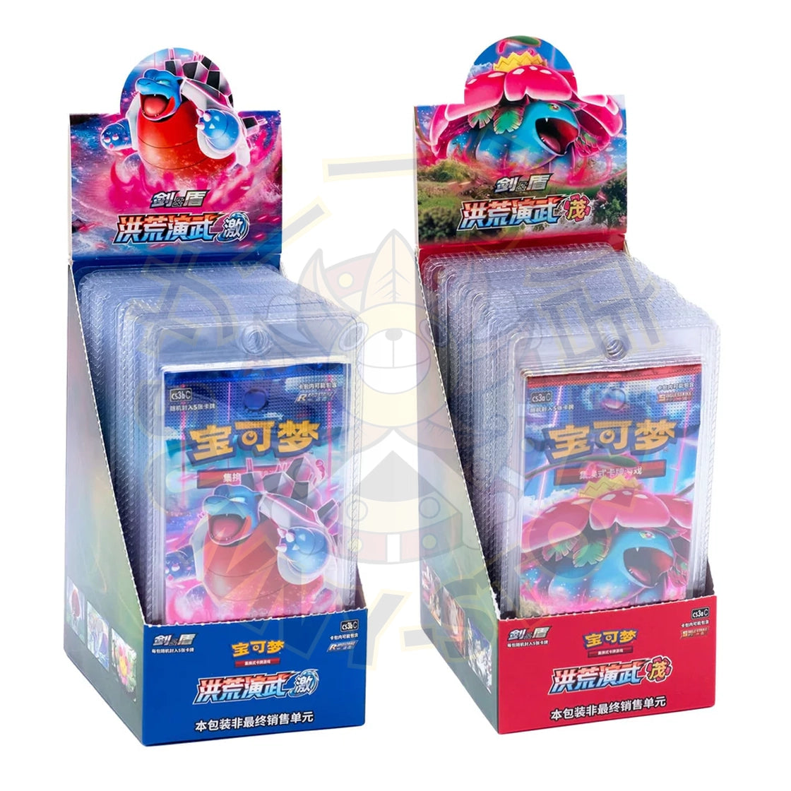 POKEMON BOXES CS3aC + CS3bC "Ancient Martial Arts: Overgrow + Torrent" CHINO-S