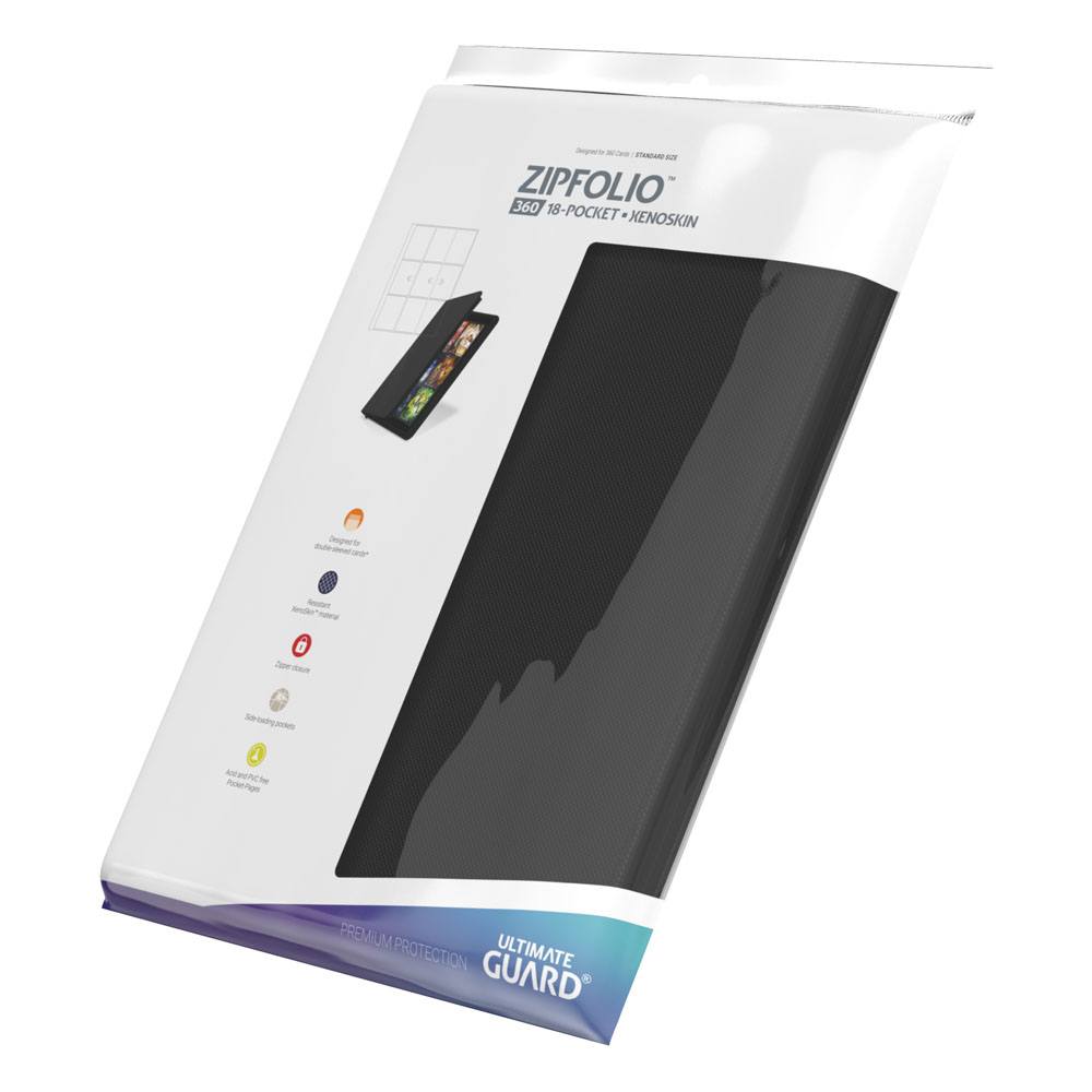 Album cartas TCG Ultimate Guard Zipfolio 360 - 18-Pocket XenoSkin Negro