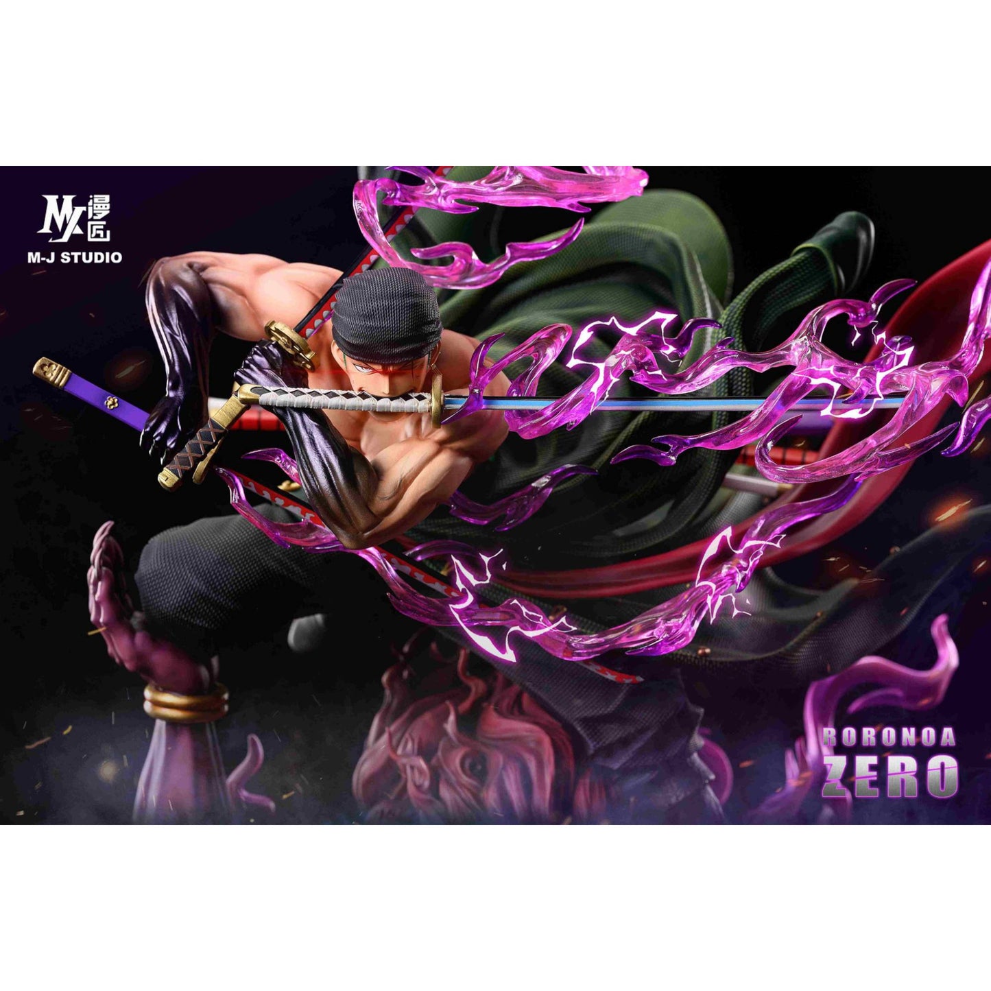 ONE PIECE MJ STUDIO RORONOA ZORO ASURA FORM (SOLID EFECTS) STATUE RESIN