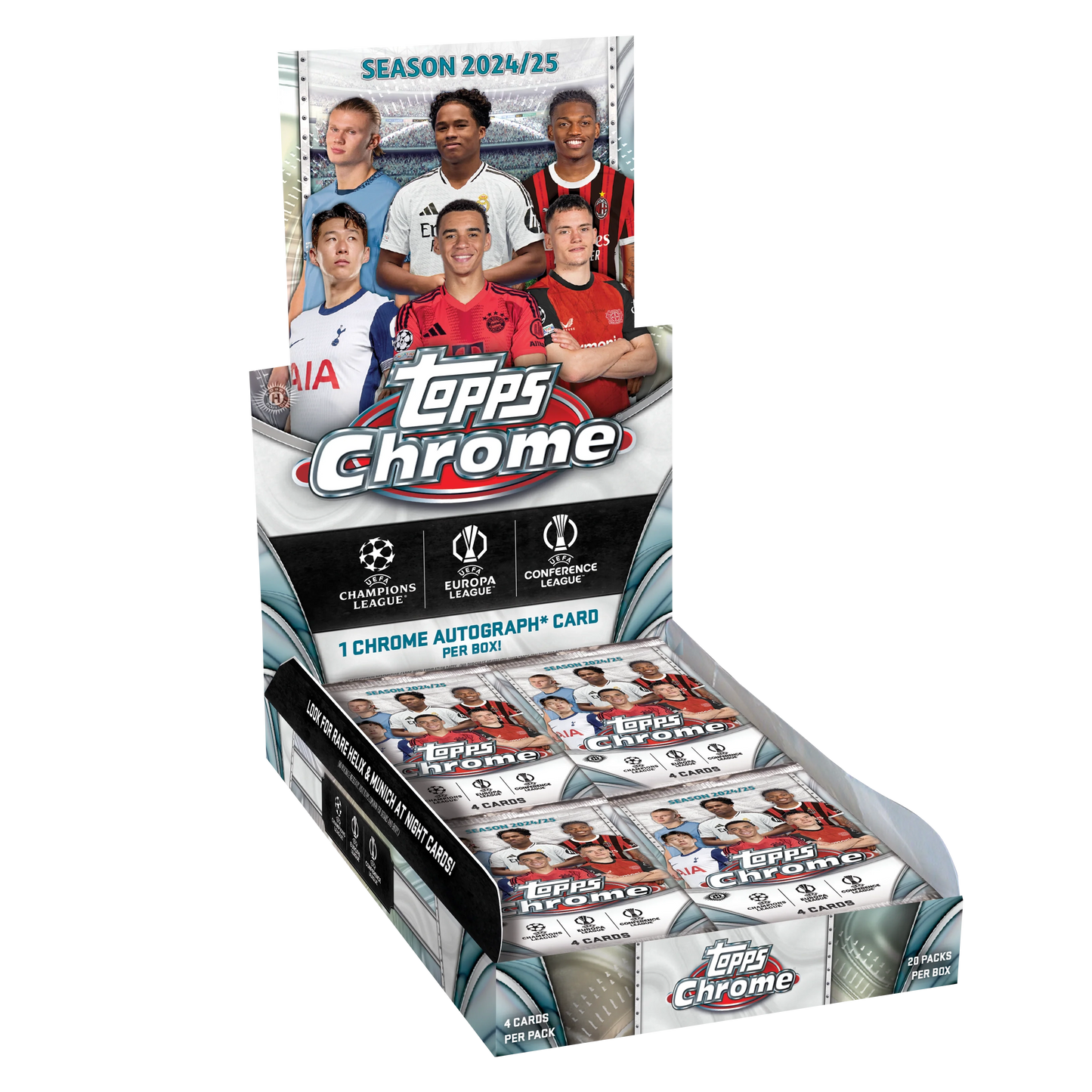 2024-25 Topps Chrome UEFA Club Competitions - Hobby Box