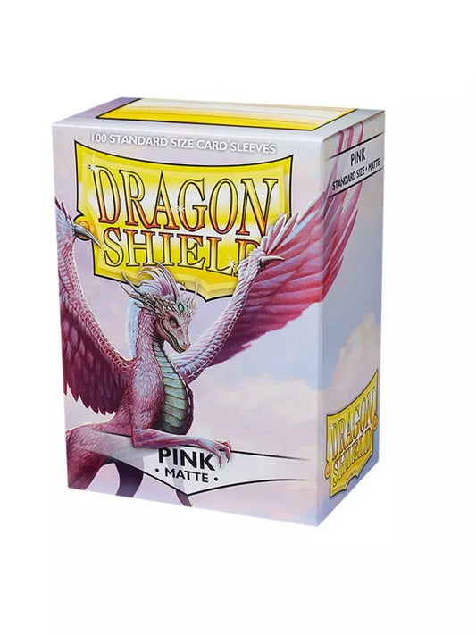 DRAGON SHIELD STANDARD MATTE PINK (100 fundas)