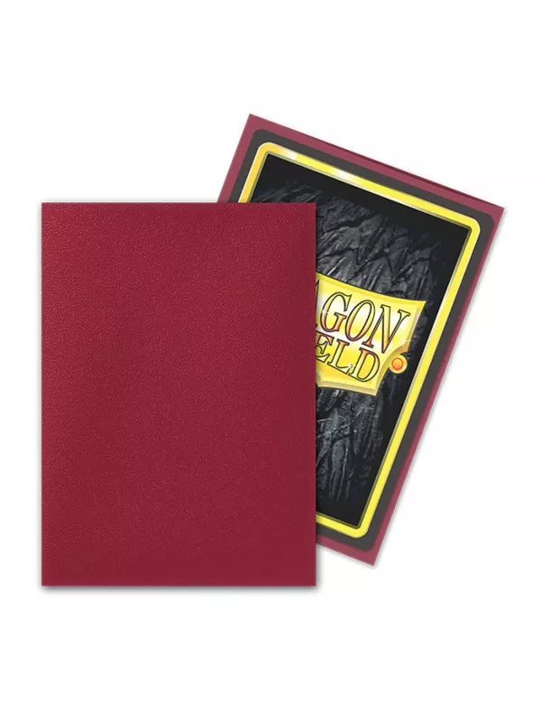 DRAGON SHIELD STANDARD MATTE ¡ROJO BLOOD RED "SIMURAG " (100 fundas)
