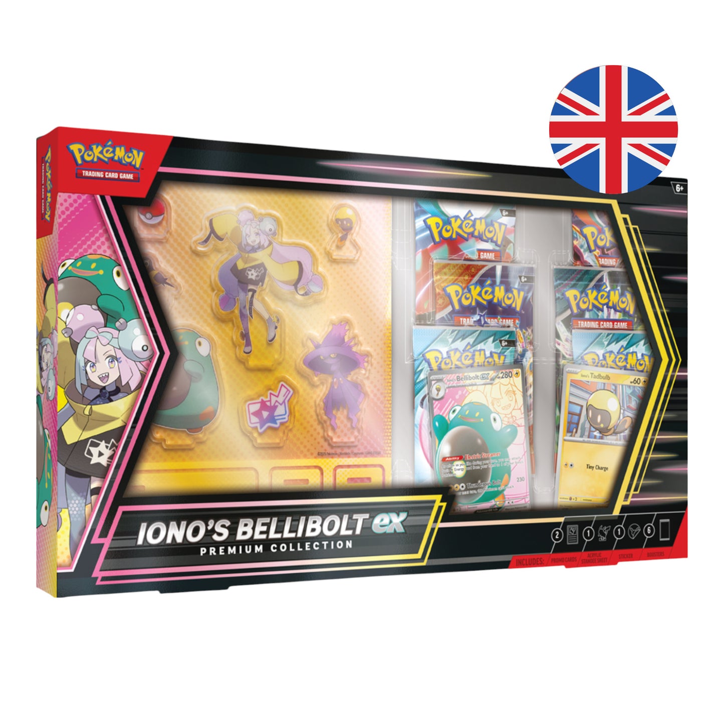 POKEMON TCG IONO’S BELLIBOLT EX DE E-NIGMA PREMIUM COLLECTION (INGLÉS)
